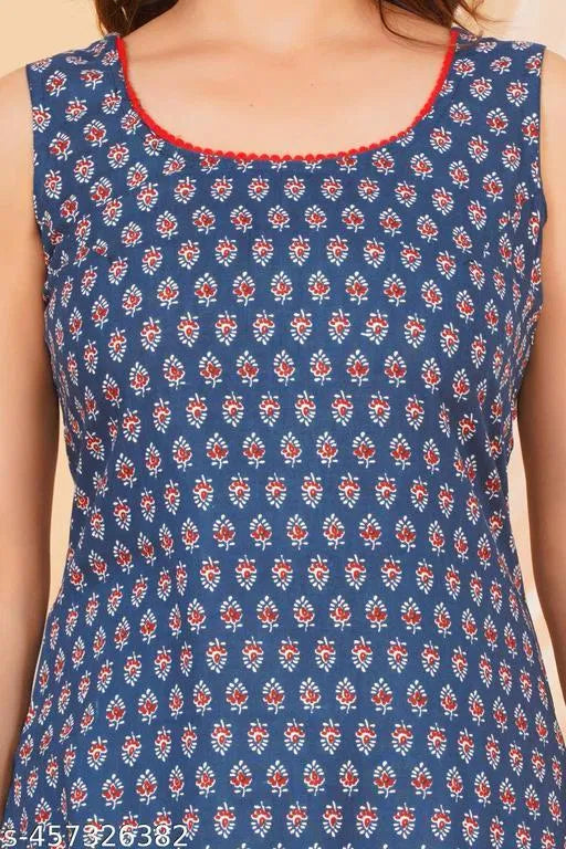 DAILY WEAR FANCY KURTI/CASUAL SLEEVELESS KURTI