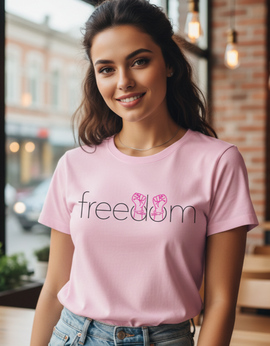 Half T-Shirt Freedom For Women